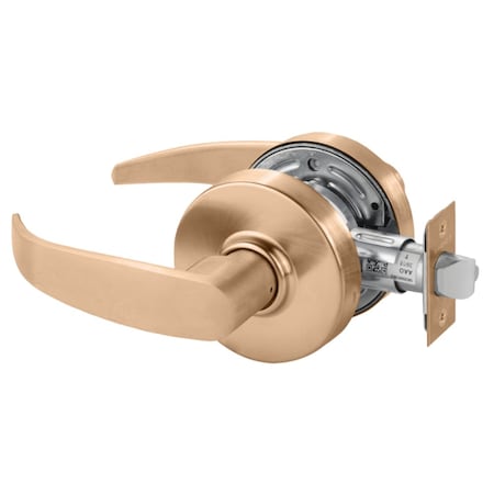 Sargent Grade 2 Passage Cylindrical Lock, P Lever, Non-Keyed, Satin Bronze Finish, Non-handed 28-7U15 LP 10